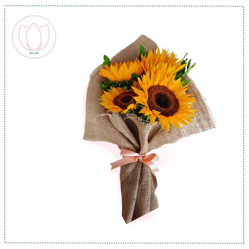Ramo de 4 girasoles