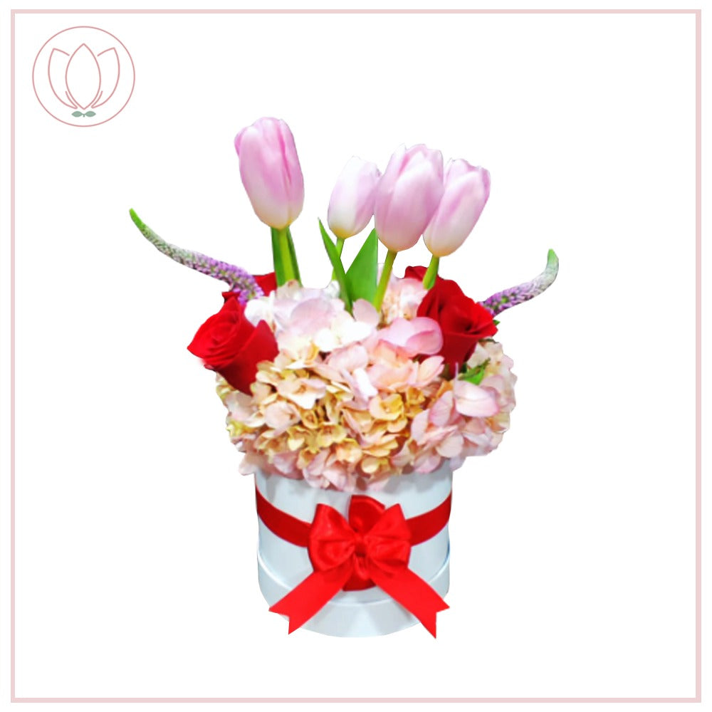 TULIPAN CON ROSAS