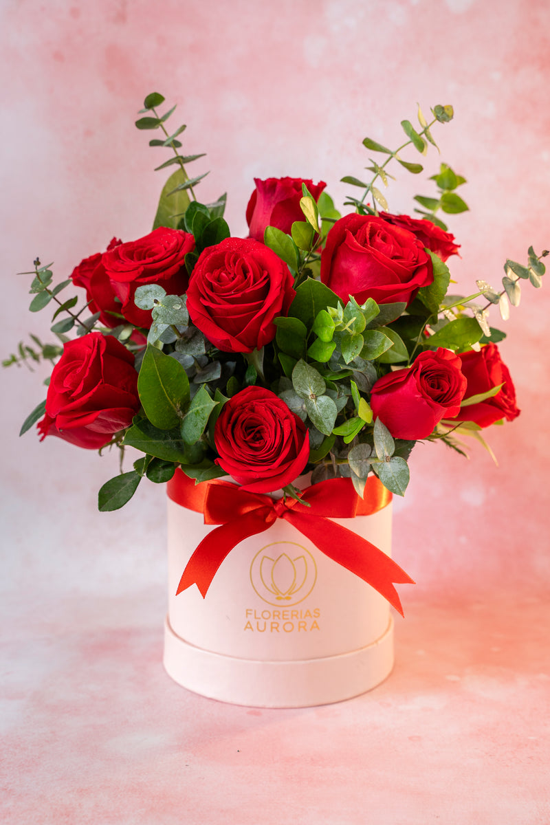 box rosas mamá · Florerías Aurora