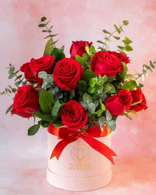 box rosas mamá · Florerías Aurora